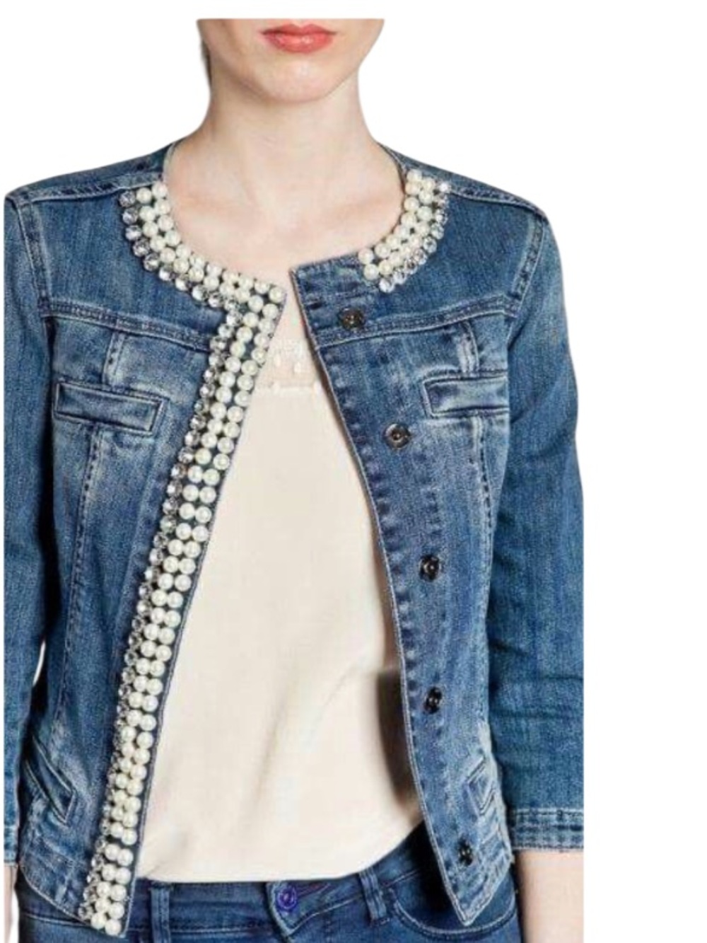 Liu Jo Embellished Denim Jacket